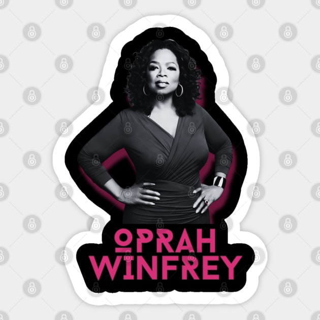 Oprah winfrey\\\original retro fan art Sticker by MisterPumpkin